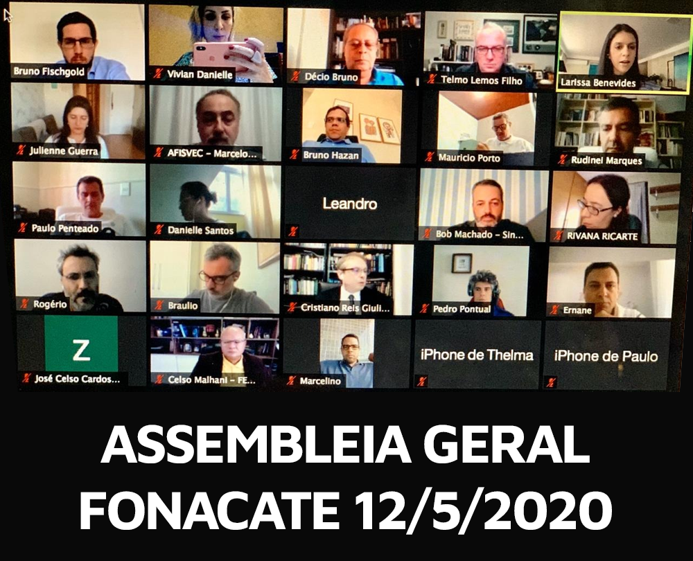 Fonacate: Entidades avaliam impactos do PLP 39, que congela remunerações no serviço público