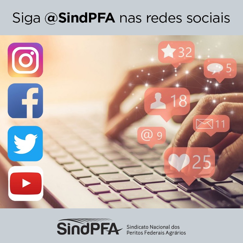 Siga o SindPFA nas redes sociais