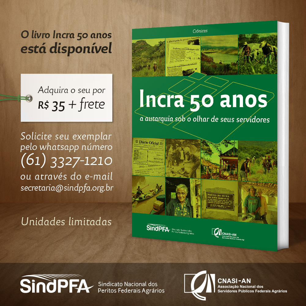 Incra 50 anos: livro comemorativo já pode ser adquirido